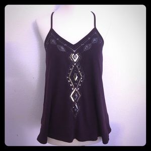 Express purple tank